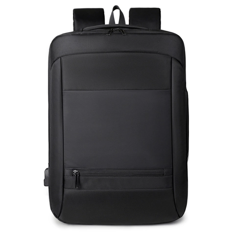 Zaino Per Laptop Da Lavoro Tessuto Oxford Resistente All'acqua Grande Capacità Porta Di Ricarica USB Uomo Pendolare