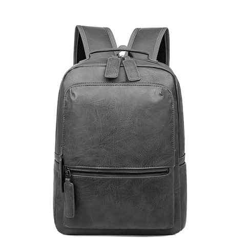 Zaino Business Uomo Pelle PU Impermeabile Pendolare Borsa Computer Vintage Viaggio Grande Capacità
