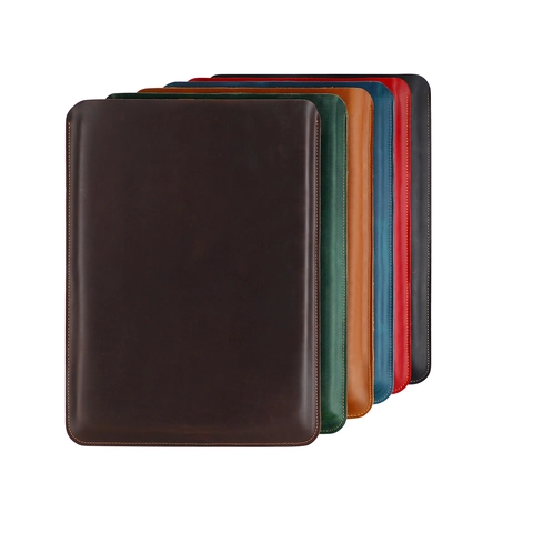 Retro Genuine Leather Laptop Sleeve Case For 13.3 Inch Slim Laptop Bag Business Protective Notebook Computer Cover