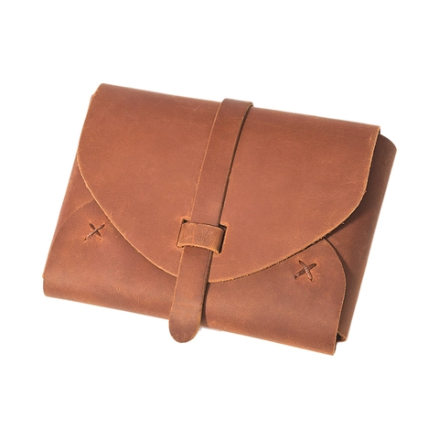 Vintage Handgemacht Vollnarbiges Crazy Horse Leder Reisepasshülle Reise Dokumente Organizer Wallet Case Für Herren Damen