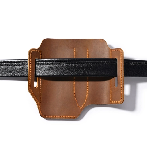 Vintage Γνήσιο Δερμάτινο EDC Θήκη Εργαλείων Πολυλειτουργικό Οργανωτής Ζώνης Για Άνδρες Τακτικό Κάμπινγκ