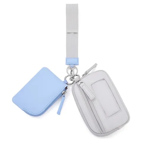 Porte-Cartes Et Porte-Monnaie En Nylon Imperméable Pour Femmes Avec Dragonne Mini Pochette À Clés Accessoire De Sac Fonctionnel