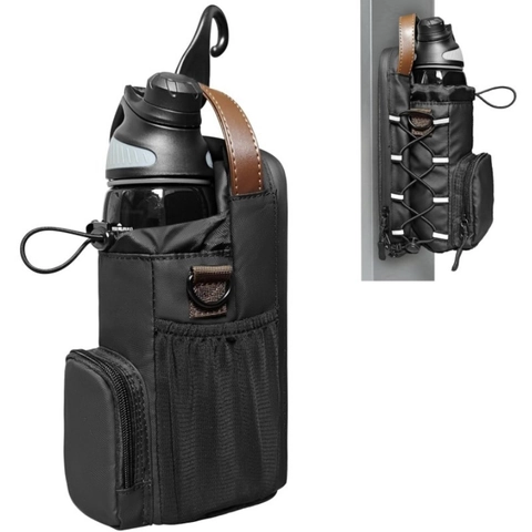 Magnetische Wasserflaschenhalter Tasche Wasserdichtes Nylon Tragbare Fitness Sport Taktische Umhängetasche Mit Netztasche