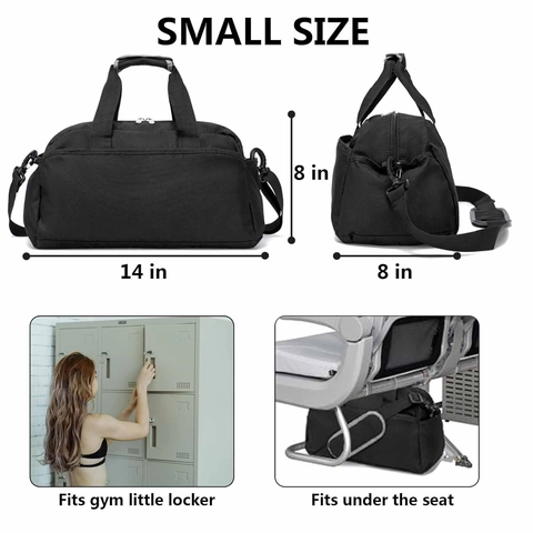 Portable Lightweight Polyester Gym Bag For Men Women Multi-Functional Small Travel Duffel Bag With Adjustable Padded Strap