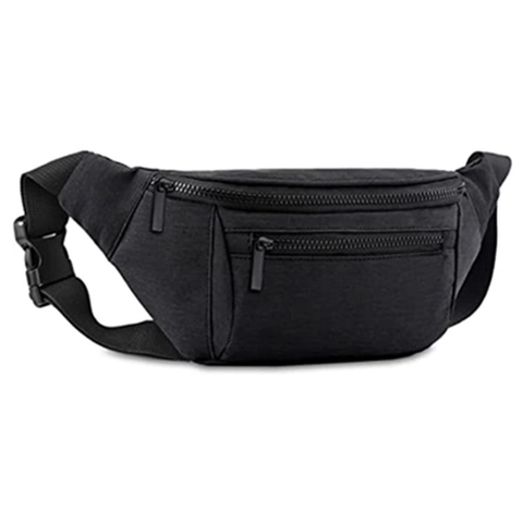 Multifunctional Outdoor Sports Waist Bag Durable Oxford Cloth Lightweight Multi Compartment Belt Bag For Running Hiking Travel