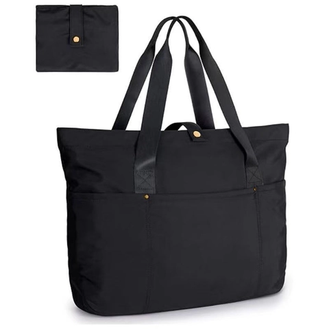 Borsa Tote Pieghevole In Poliestere Resistente All'acqua Grande Capacità Multitasche Portaoggetti Da Viaggio Per Donna