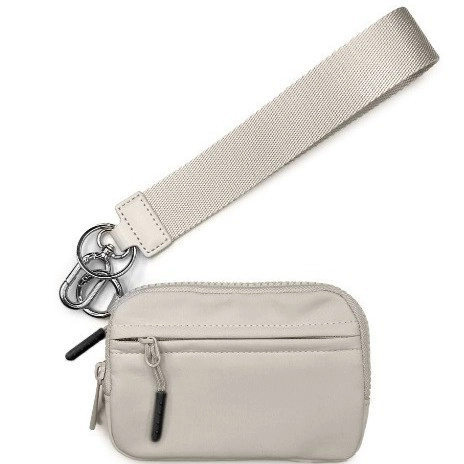 Waterdichte Nylon Kleine Portemonnee Mini Munttas Met Brede Polsband Rits Sleutelhanger Multifunctionele Casual Tas