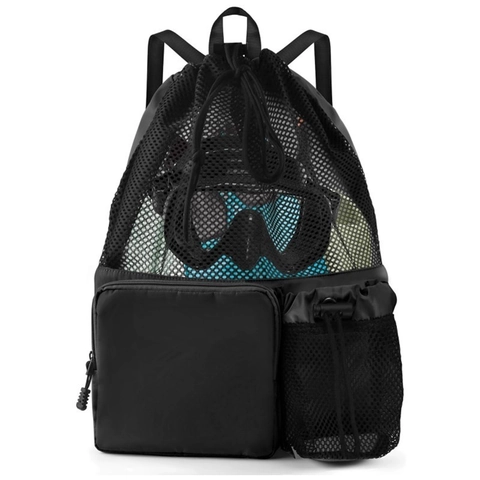 Zaino Con Coulisse In Rete Borsa Da Palestra Con Separazione Umido Secco Impermeabile Nuoto Spiaggia Viaggio Uomini Donne