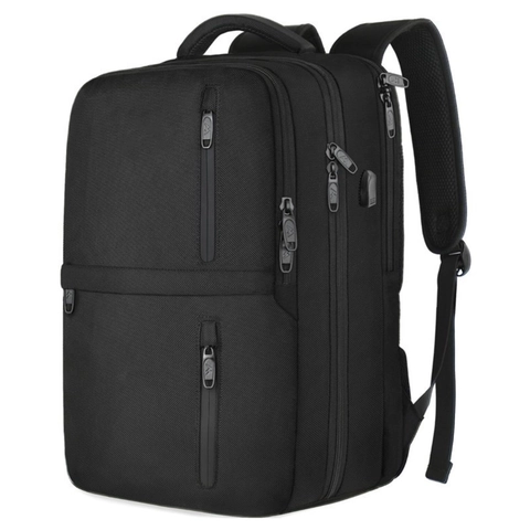 Large Capacity Travel Laptop Backpack With USB Charging Port And Shoe Compartment Business Professional Waterproof Bag