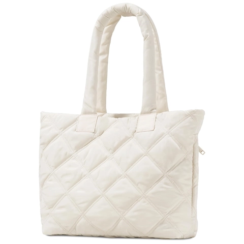 Borsa Tote Trapuntata Da Donna Borsa A Mano Puffer Nylon Resistente All'acqua Grande Capacità Lavoro Ufficio Imbottita
