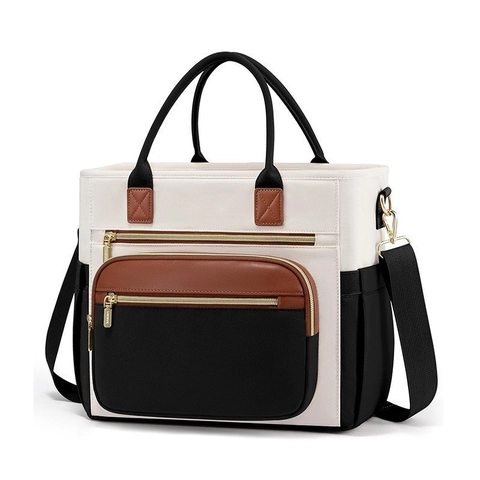 Borsa Termica Isolata Grande per Uomo Donna Borsa Impermeabile per Lavoro Scuola Picnic Viaggio Scomparto Laptop Borsa Termica