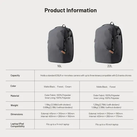 Professional Camera Backpack Waterproof Oxford Photography Bag Large Capacity Digital Storage Rucksack For Outdoor Travel