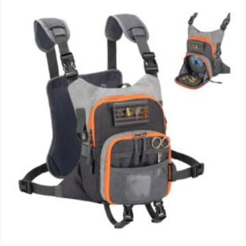 Borsa Da Petto Per Pesca A Mosca Gilet Impermeabile Tessuto Oxford Tasche Multiple Regolabile Traspirante Schienale In Rete