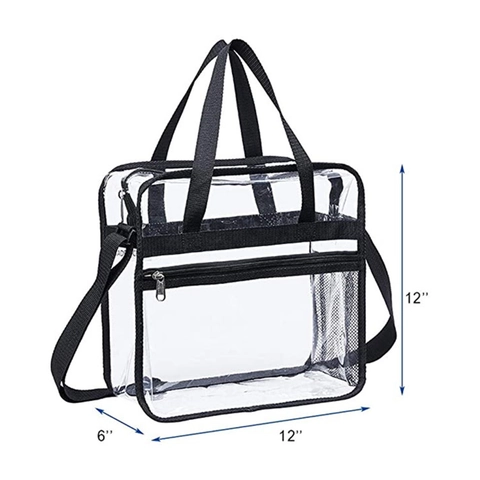 Große Kapazität Transparent PVC Reisetasche Wasserdicht Klar Schultertasche Für Einkaufen Freizeit Strand Damen Tasche