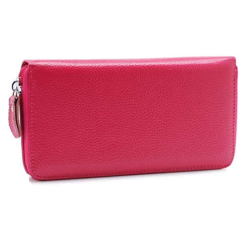 Genuine Leather RFID Blocking Long Wallet Women Men Top Layer Cowhide Large Capacity Clutch Bag Multi Card Slots Zipper Purse