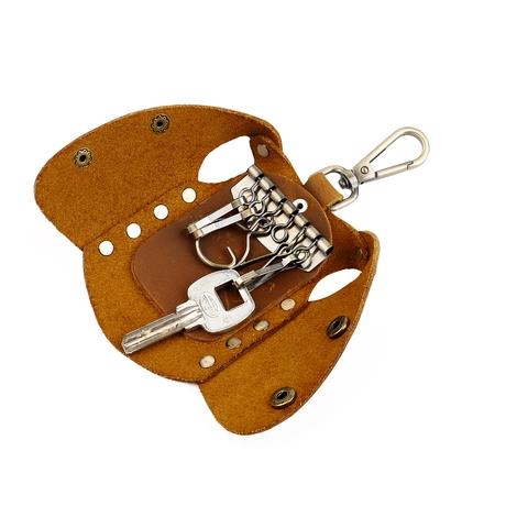 Astuccio Portachiavi In Vera Pelle Creativo Forma Mini Gilet Portachiavi Portafoglio Con Gancio Girevole Retro Fatto A Mano Regalo