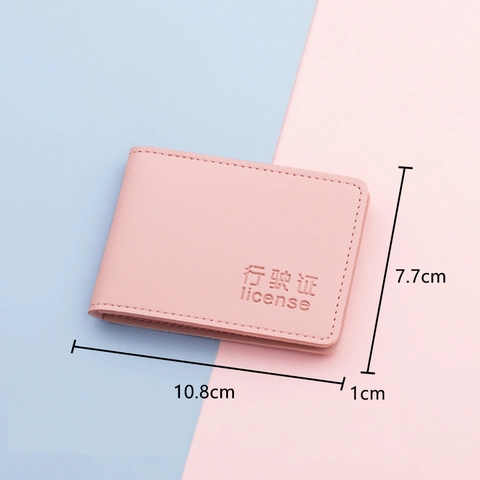 PU Leather Driver License Holder Case For Men Women Vehicle Document Wallet Protective Cover With Multi Card Slots