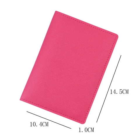PU Leather Passport Holder Multi Slot Travel Document Card Case Cover For Men Women Travel Wallet Organizer