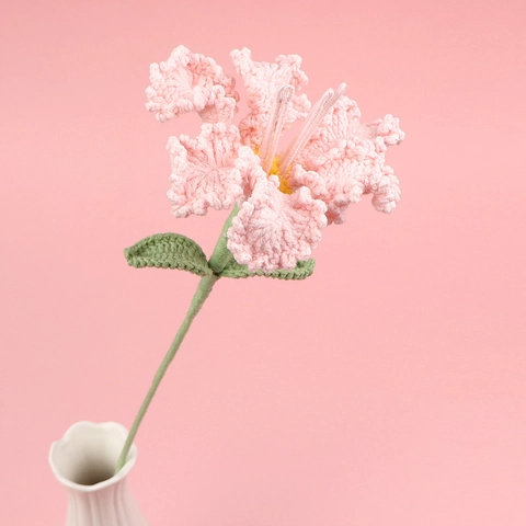 Handgemachte Häkelblume Künstliche Gestrickte Garn Blumenstrauß Für Heimdekoration Schreibtisch Ornament Geschenk