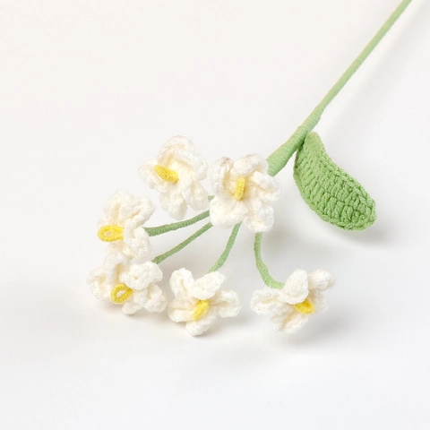 Handgehäkelte Vergissmeinnicht Künstliche Blumenstiele Aus Wolle Gestrickter Blumenstrauß Für Wohndekoration Geschenk Bunt