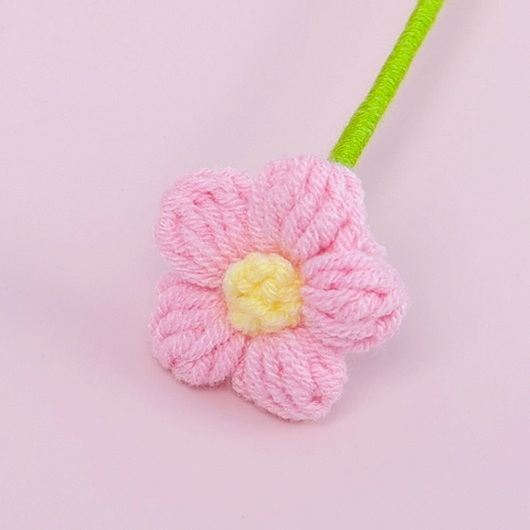 Ramo di Fiori a Sbuffo All'uncinetto Fatto a Mano Fiori Artificiali in Filato Lavorato a Maglia Per Decorazione Casa Matrimonio Foto Ornamenti