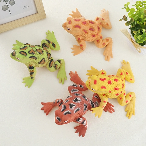 Realistic Frog Toad Squishy Stress Relief Toy Sand Filled TPR Sensory Squeeze Toy For Adults Office Anxiety Relief