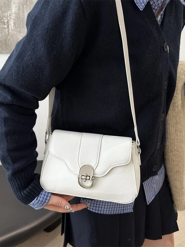 Damen Vintage PU Leder Umhängetasche High Sense Crossbody Baguette Tasche Lässige Vielseitige Kleine Quadratische Tasche