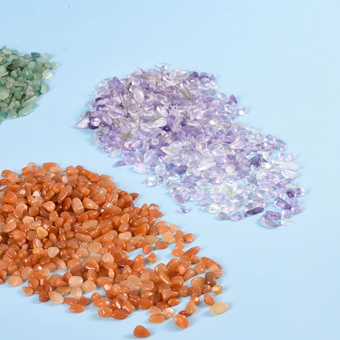 Natural Crystal Crushed Stones Rose Quartz Amethyst Clear Quartz Citrine Polished Irregular Gravel Mineral Specimen For Aromatherapy Zen Meditation Home Decor Healing Energy Gemstones