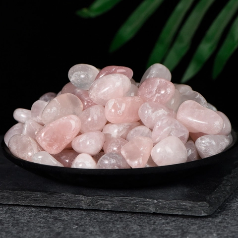 Rosenquarz Trommelsteine Natürliche Polierte Rosa Kristallsteine Für Heilung Meditation Heimdekoration Yoga Zen