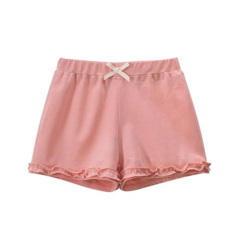 Toddler Girls Cotton Ruffle Shorts Summer Casual Bow Elastic Waist Hot Pants Breathable Soft Kids Bottoms
