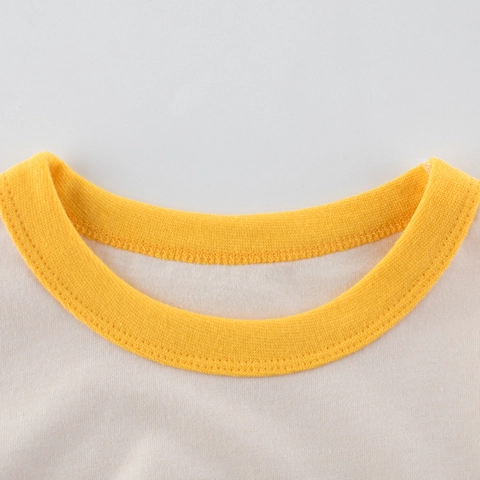 Girls Kids 100% Cotton Short Sleeve T-Shirt Cartoon Rabbit Carrot Print Summer Casual Round Neck Beige Top