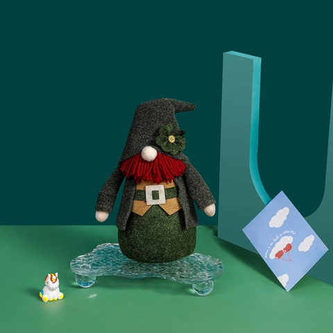 Gnomi di San Patrizio Ornamenti Cappello Verde Bambola Senza Volto Festival Irlandese Peluche Nano Statuina Per Casa Festa