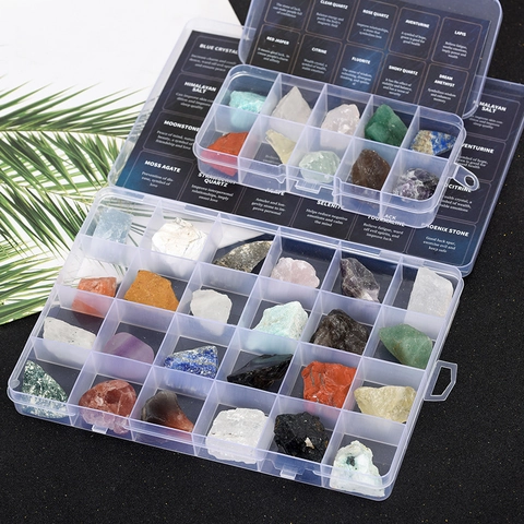 Natural Crystal Ore Stone Specimen Collection Healing Amethyst Rose Quartz Education Science Mineral Learning Decor