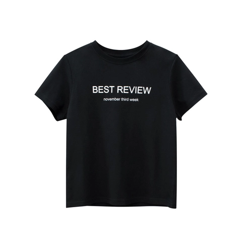 Kids Pure Cotton Short Sleeve T-Shirt Letter Print Crew Neck Summer Fashion Top For Boys Girls Teens