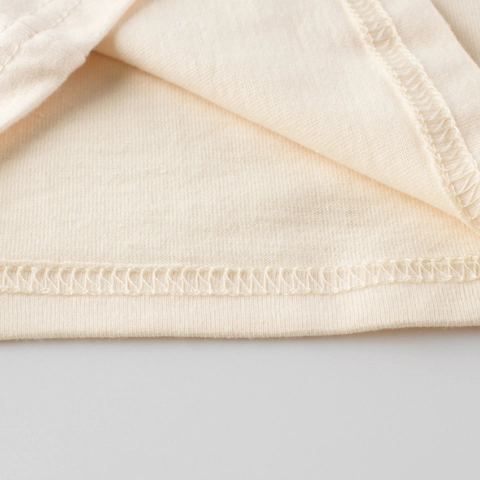 Maglietta a Maniche Lunghe da Bambina con Stampa Orso Cartone Animato in Puro Cotone con Maniche Raglan Girocollo Casual