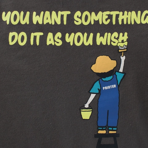 Boys Long Sleeve T-Shirt Combed Cotton Cartoon Painter Letter Print Casual Round Neck Top For Kids