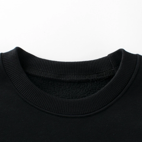 Felpa Da Bambina Foderata In Pile Misto Cotone Girocollo Stampa Hamburger Pullover Retro Streetwear Per Bambini