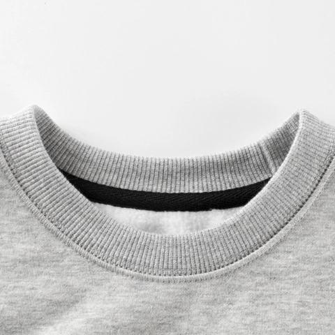Sudadera con Forro Polar para Niños Mezcla Algodón H826 Estampado Pullover Casual Camiseta de Manga Larga para Niños Niñas