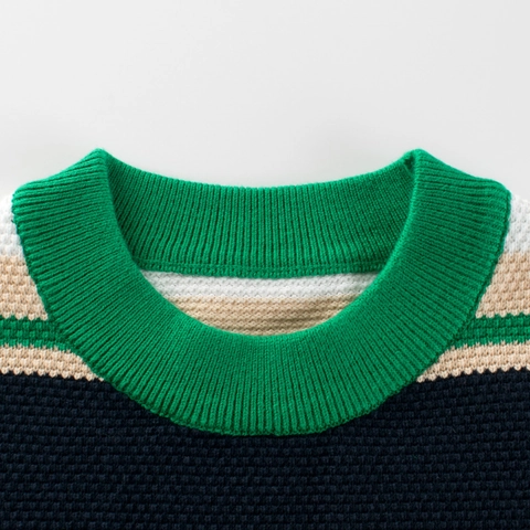 Maglione A Righe Per Bambini Misto Cotone Maglia A Nido D Ape Girocollo Maniche Lunghe Casual Stile Coreano Per Ragazze Ragazzi