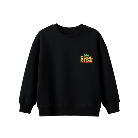 Kinderen Fleece Gevoerde Sweatshirt Katoenmix Ronde Hals Pullover Lange Mouwen Borduurwerk Winter Tops Voor Kids