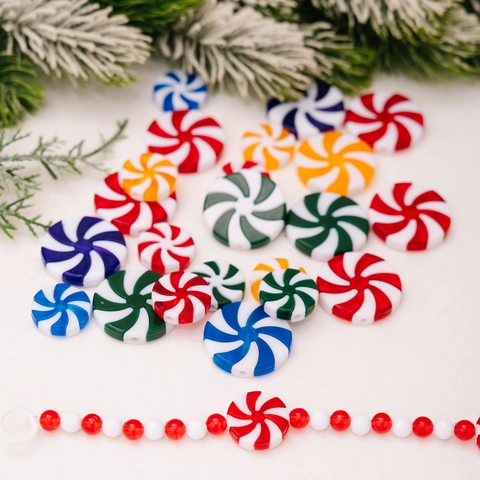 Christmas Peppermint Lollipop Hanging Ornaments PVC Swirl Candy Tree Decoration For Festive Home Party Layout Decor
