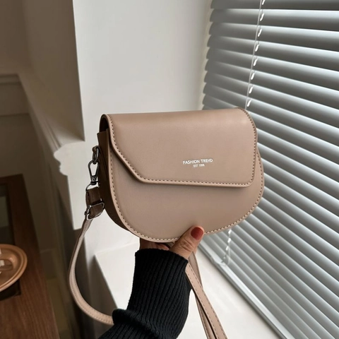 Borsa A Spalla Da Donna A Sella In Pelle PU Semiluna Borsa A Tracolla Con Tracolla Regolabile Alla Moda