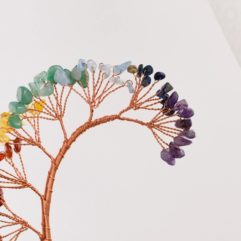 Natural Crystal Money Tree Incense Holder Healing Stone Tree With Metal Base For Home Office Desk Decor Zen Feng Shui Ornament