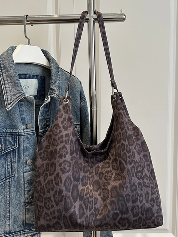 Luipaardprint Hobo Schoudertas Grote Capaciteit Vintage Chic Draagtas Voor Dames Casual Dagelijks Gebruik Met Magnetische Sluiting