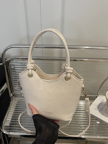 Damen Leopardenmuster Eimertasche PU Leder Knotengriff Umhängetasche Mode Kleine Umhängetasche Mit Verstellbarem Gurt