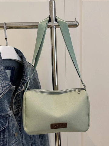 Γυναικεία Μόδα Μικρή Τετράγωνη Τσάντα Crossbody Καμβάς Μινιμαλιστικός Σχεδιασμός Niche Με Ρυθμιζόμενο Φαρδύ Ιμάντα Casual Messenger Bag