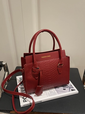 Dames Mode Krokodillenpatroon PU Lederen Schoudertas Met Polyester Voering Crossbody Handtas Met Handvat Dagelijkse Tas