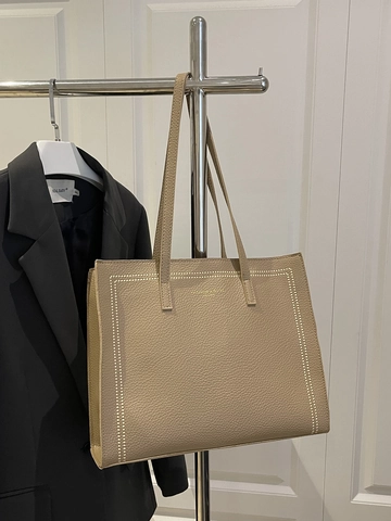 Borsa Tote Grande Capacità Donna Vintage Pelle PU Grana Ciottoli Borsa a Spalla Con Rivetti Elegante Borsa da Ufficio