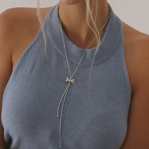 Strik Hanger Ketting Koper Verstelbaar Pull-out Lange Kwast Trui Ketting Mode Sieraden Voor Dames