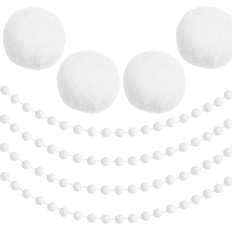 Polyester Felt Ball Garland Colorful Pom Pom Banner For Christmas Party Holiday Home Decor Nordic Style Wall Hanging Decoration